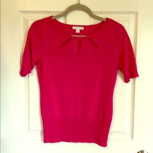 New York & Co - Pink short sleeve sweater